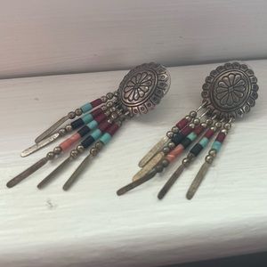 SOLD Beaded native inspired earrings